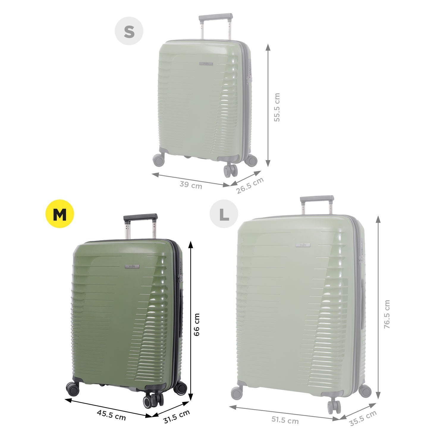 TOTTO Extensible suitcase medium traveler