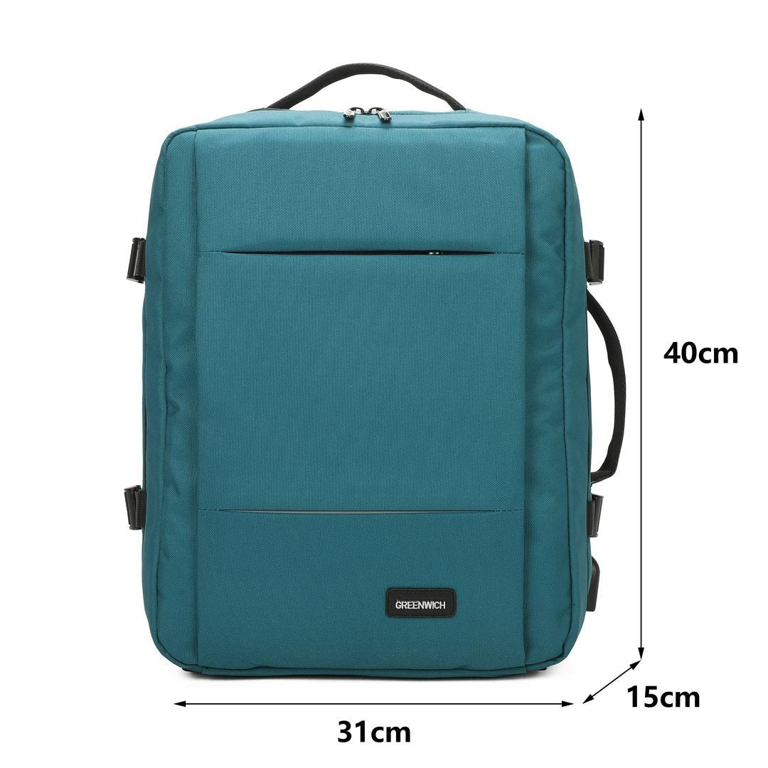 Inpakken GREENWICH Cabinekoffer Eco-gerichte Túnez 55cm + Hugo Travel Backpack