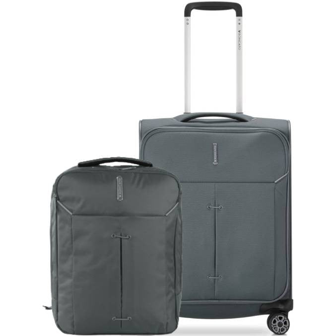 Inpakken RONCATO Ironik 2.0 Extensible Cabin Trolley 55cm + 40 cm rugzak