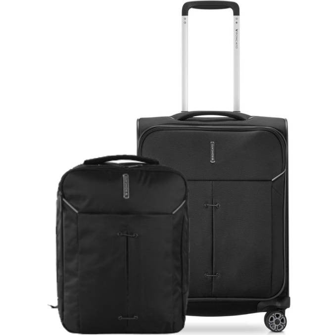 Inpakken RONCATO Ironik 2.0 Extensible Cabin Trolley 55cm + 40 cm rugzak