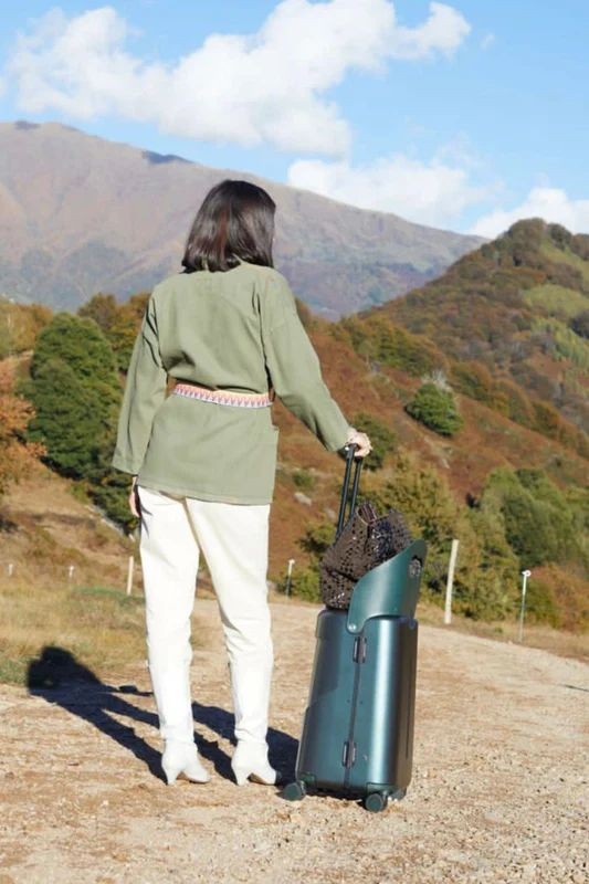 MIAMILY Valise cabine Avec siège -carry sur forêt vert