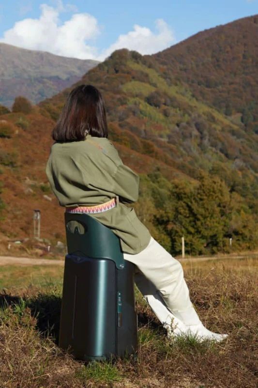 MIAMILY Valise cabine Avec siège -carry sur forêt vert