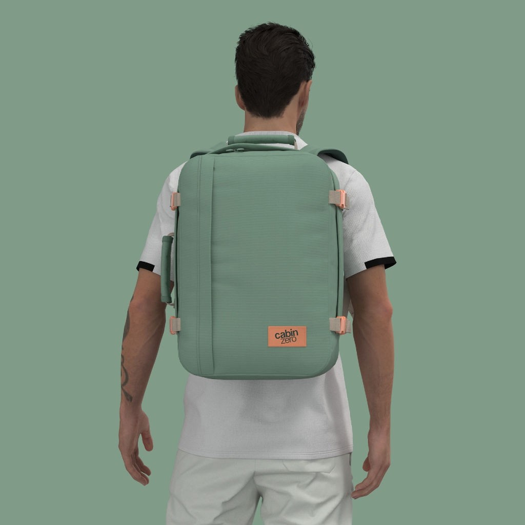 Klassischer Rucksack 36L CabinZero Aqua Lagoon