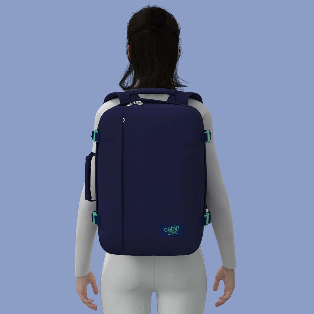 Klassischer Rucksack 36L CabinZero Aqua Lagoon