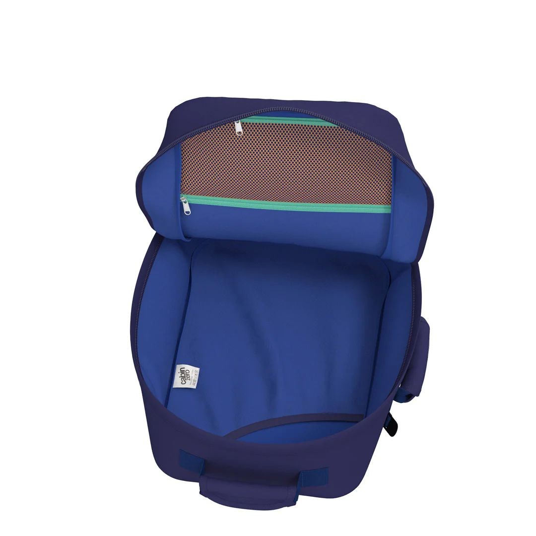 Klassischer Rucksack 36L CabinZero Aqua Lagoon