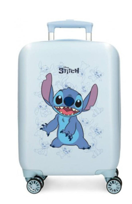 Cabin suitcase rigid  Disney Happy Stitch Celeste 50cm