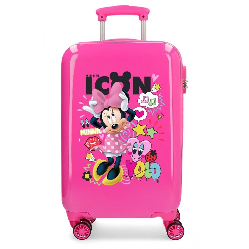 Kabinenkoffer Minnie hi liebe starrblau