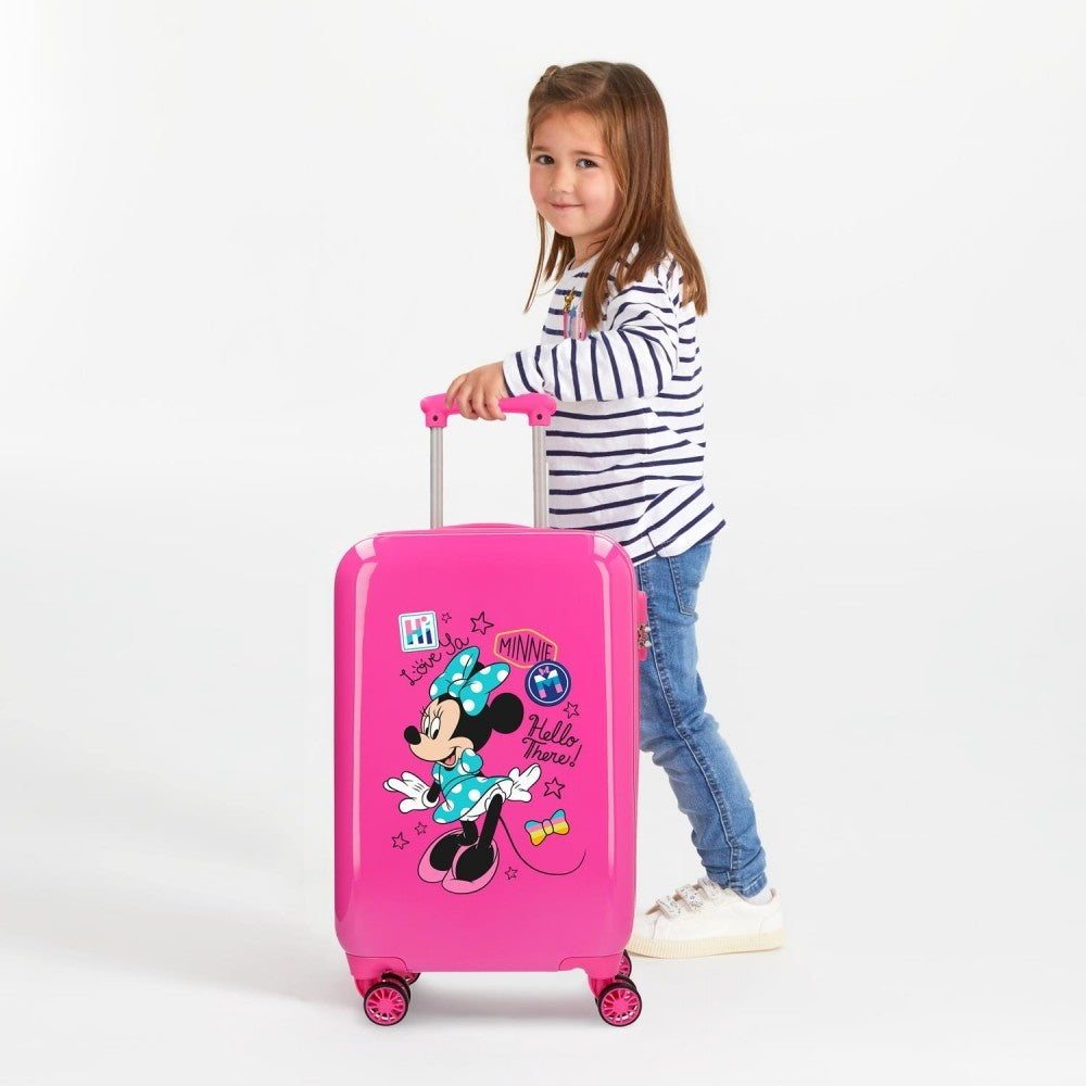 Kabinenkoffer Minnie hi liebe starrblau