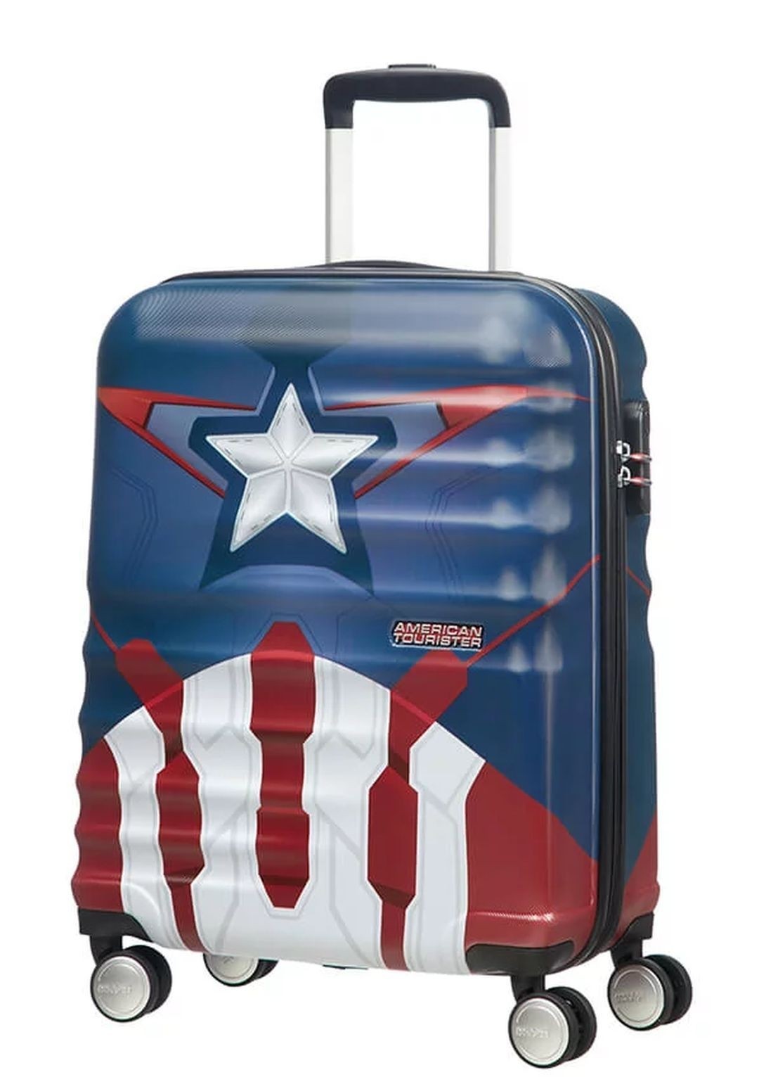 Walizka kabinowa Kapitan Ameryka American Tourister Wavebreaker