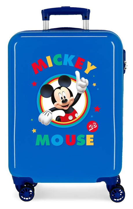 2031721 Wózek ABS 55CM.4R. Circle Mickey Blue