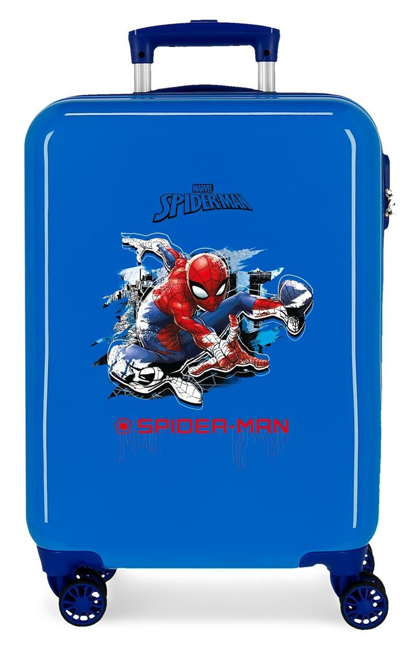 2411763 Trolley ABS 55cm.4r. Spiderman Geo Azul