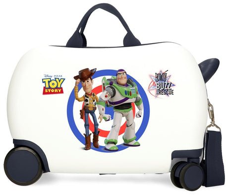 2451061 MALETA INF.ABS 4R.(2 MULTI.) 45CM. TOY STORY 4 BLANC