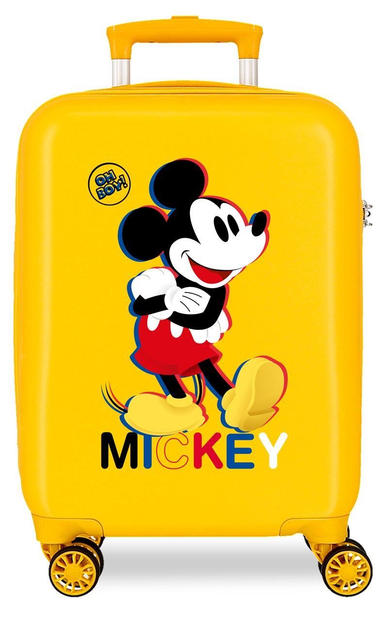 2921322 Trolley ABS 50 cm.4R Mickey 3D OCRE