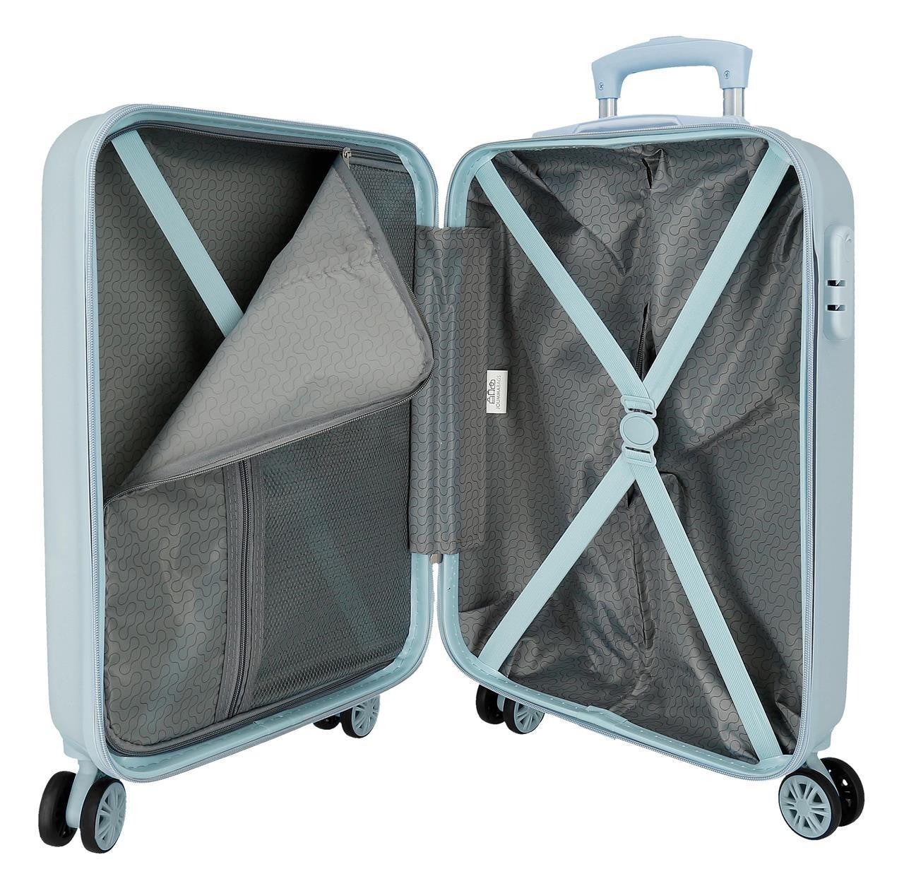 3241722 TROLLEY ABS 55CM.4R.MOVOM GOOD VIBES Blue