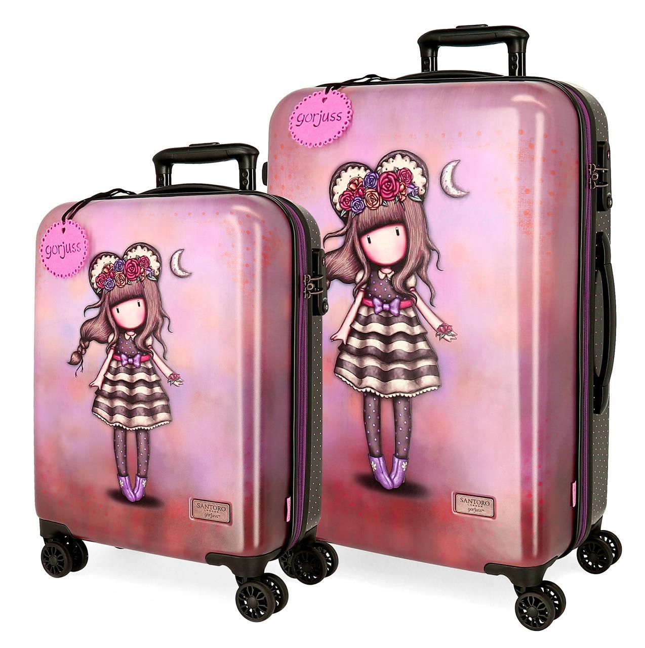 3627221 Set/2 Trolley S ABS 55/67CM.4R.Gorjuss Frida