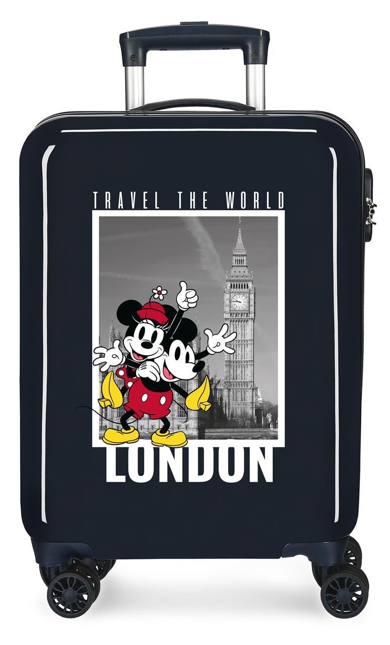 3671725 Trolley ABS 55CM.4R Mickey und Minnie London Marino