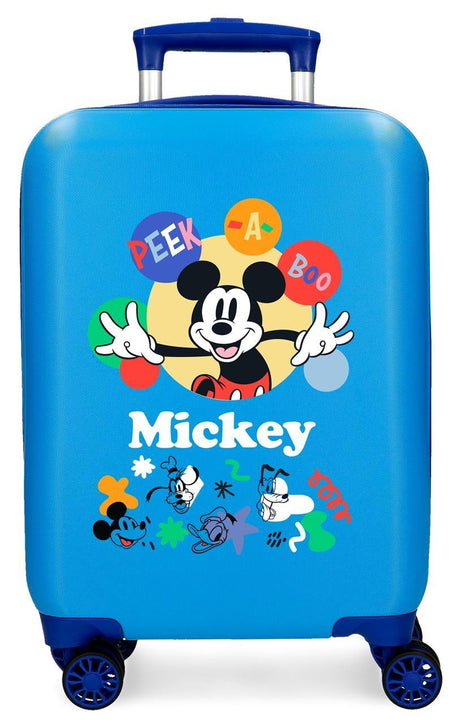 4221341 TROLLEY ABS 50 CM.4R MICKEY PEEK A BOO AZUL