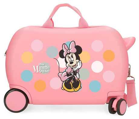 4311041 Maleta Inf.ABS 4R. (2 multi.) 45 cm. Minnie Coquette