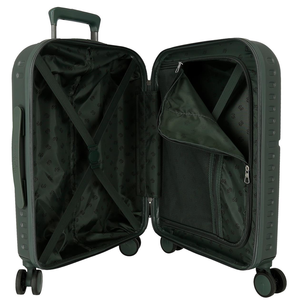 7699133 Trolley ABS 55cm.4r.pjl Accent Verde