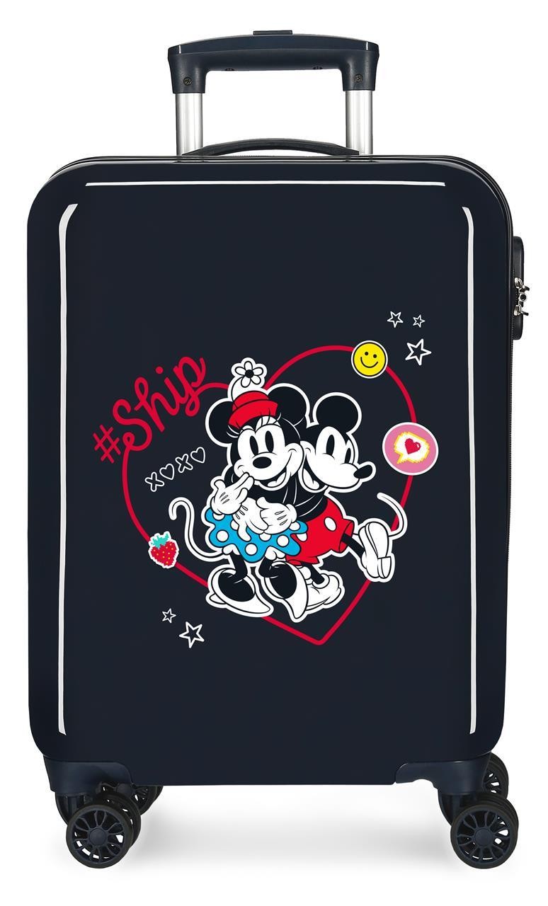 4491721 TROLLEY ABS 55CM 4R MICKEY & MINNIE SHIP ALWAYS BE KIND