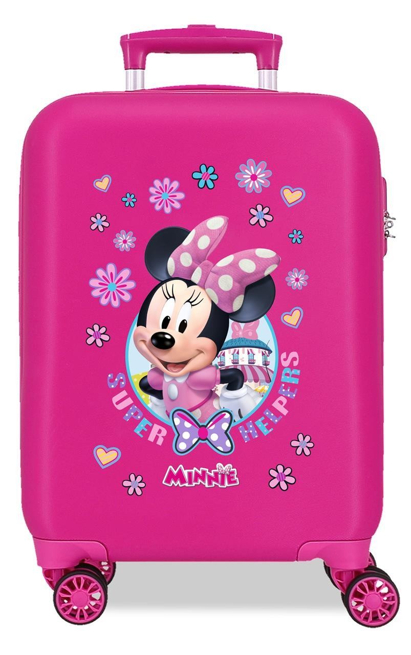 4571362 TROLLEY ABS 50CM.4R.MINNIE SUPER HELPERS FUCSIA