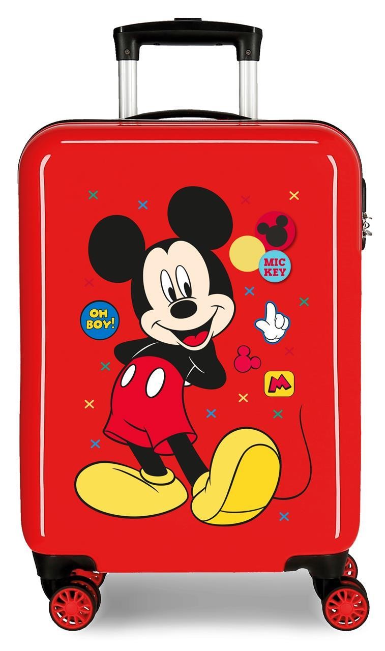 4681767 Trolley ABS 55cm.4r.mickey Geniet van de dag oh jongen