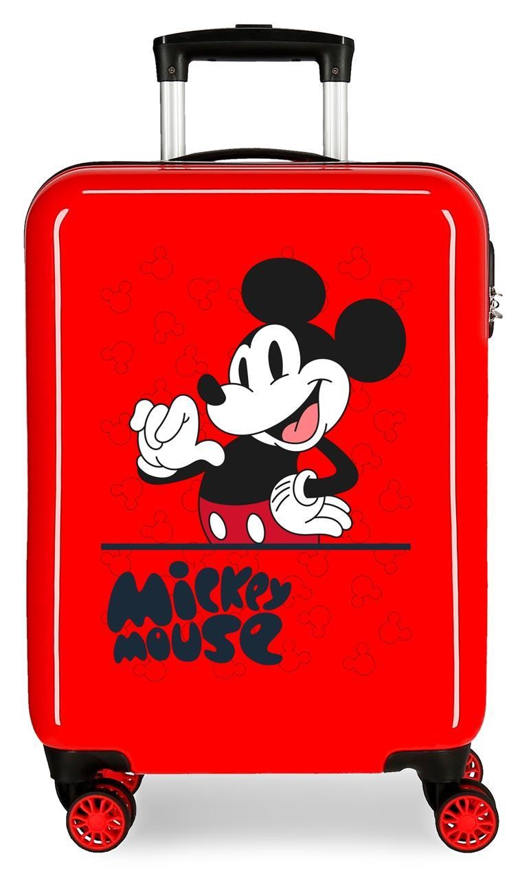 4731721 Trolley ABS 55cm.4R Mickey Mouse Fashion Red