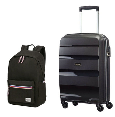 Pakiet Walizka kabinowa Bon Air + Plecak Up Beat American Tourister czarny