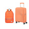 Pack Maleta Cabina SoundBox + Mochila Up Beat de American Tourister naranja