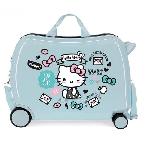 CHILDREN'S MALETE Hello Kitty you are cute with 2 multidirectional wheels