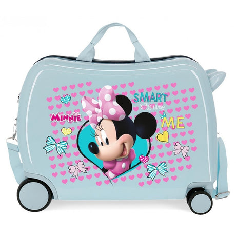 Kinderkoffer 2 Multidirektionalräder Minnie Happy Helpers Hellblau