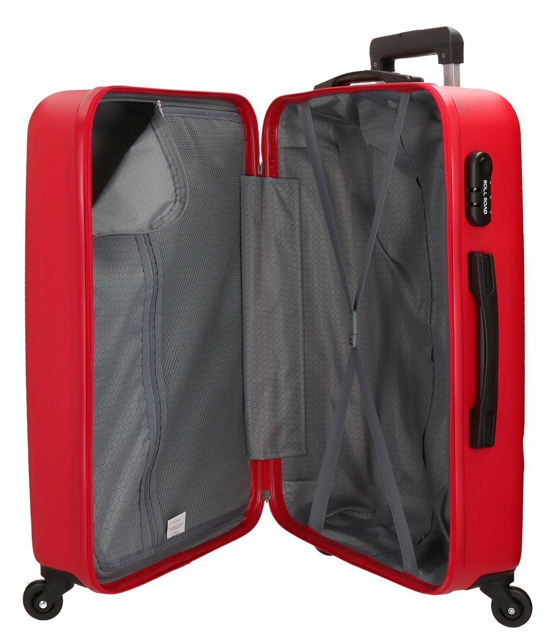 5849264 TROLLEY ABS 65CM.4R.FLEX ROJO