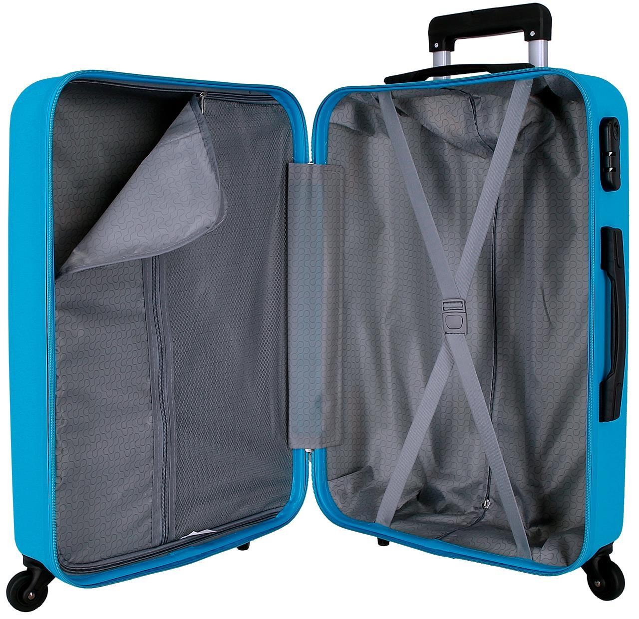 584926A Trolley ABS 65cm.4R.FLEX BLUE