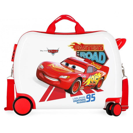 Suitcasse pour enfants 2 roues multidirectionnelles voitures bonne humeur