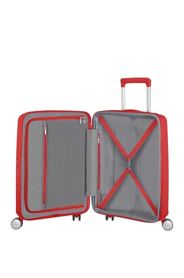 Pack Maleta Cabina SoundBox + Mochila Up Beat de American Tourister rojo