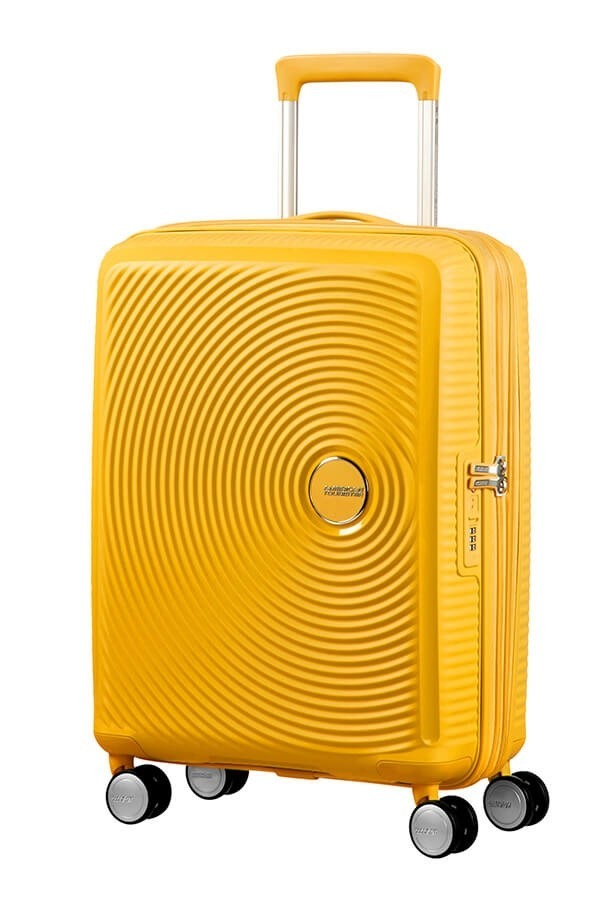 Inpakken Cabinekoffer Soundbox + Up Backpack American Tourister Geel