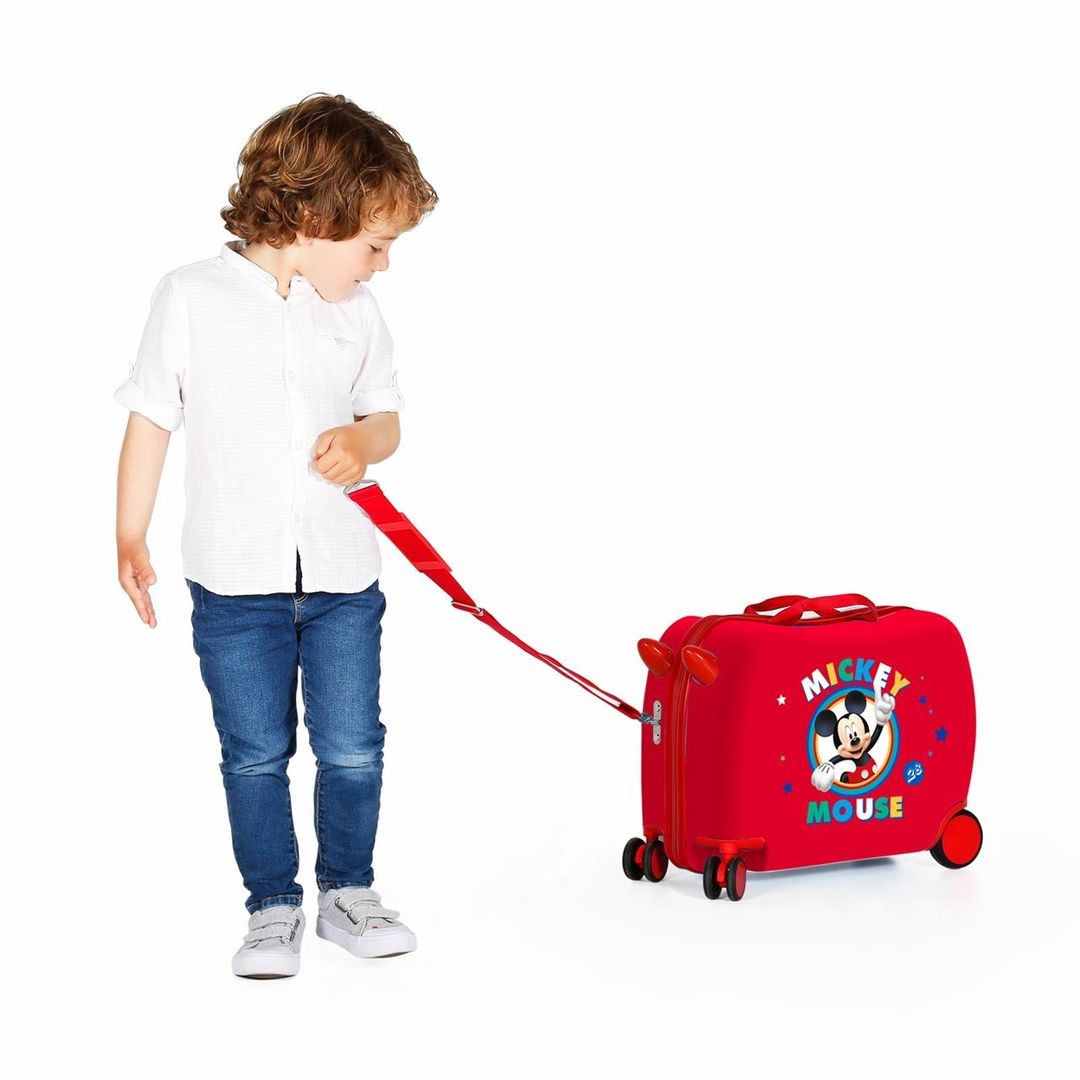 Children's suitcase 2 multidirectional wheels Circle Mickey