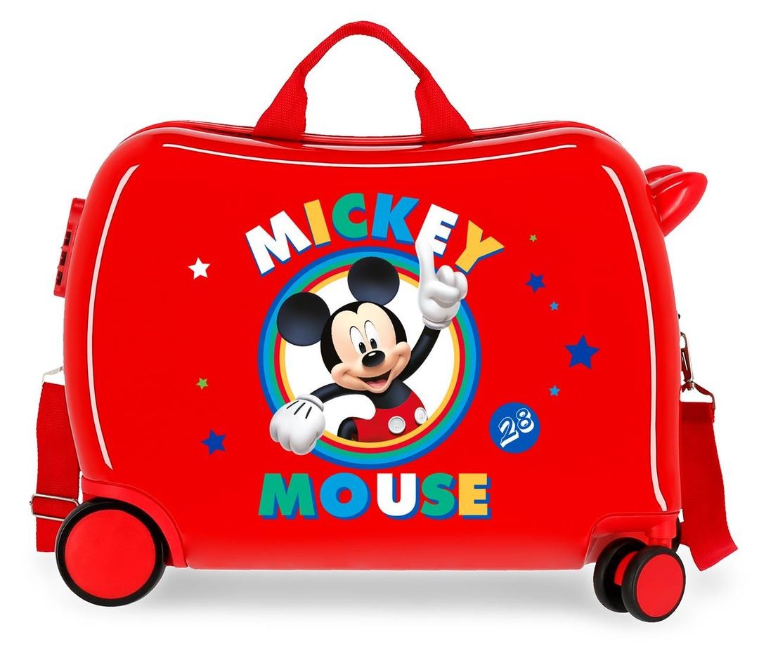 Children's suitcase 2 multidirectional wheels Circle Mickey