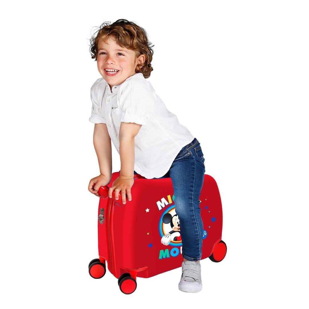 Children's suitcase 2 multidirectional wheels Circle Mickey