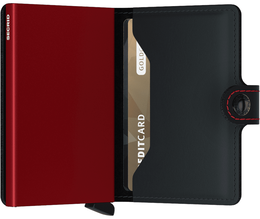 Secrid Miniwallet Matte Black & Red