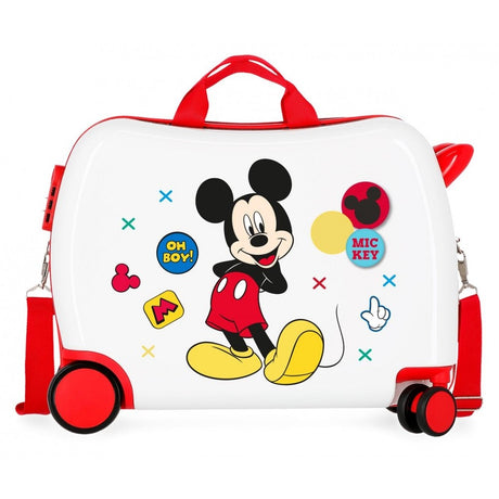 Kinderkoffer 2 Multidirektionalräder Mickey genießen Sie den Tag Oh Junge