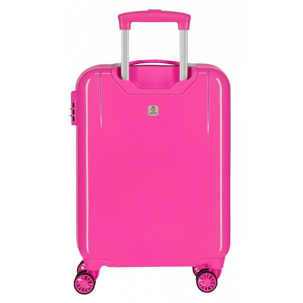 Cabin suitcase Rigid 55cm Enso Love The Nature Fuchsia