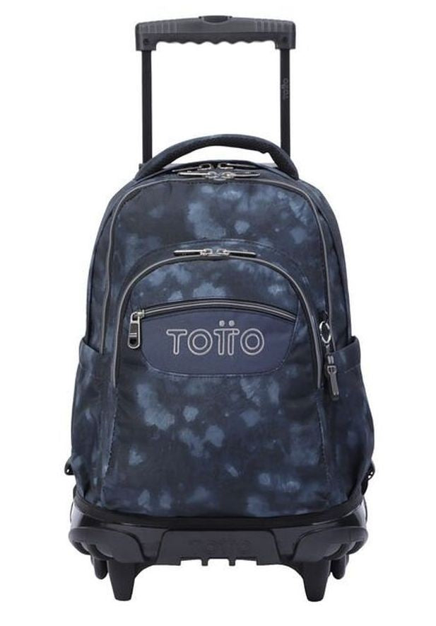 School backpack Totto With wheels - lines- 3jk - Gray Nebula