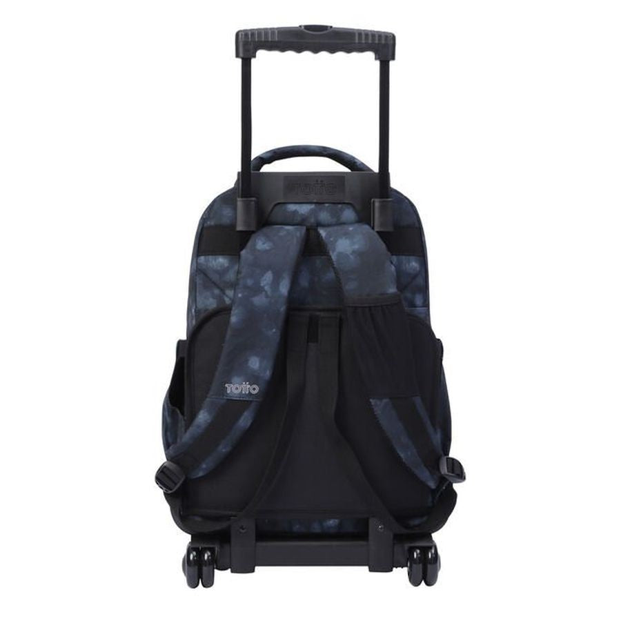 School backpack Totto With wheels - lines- 3jk - Gray Nebula