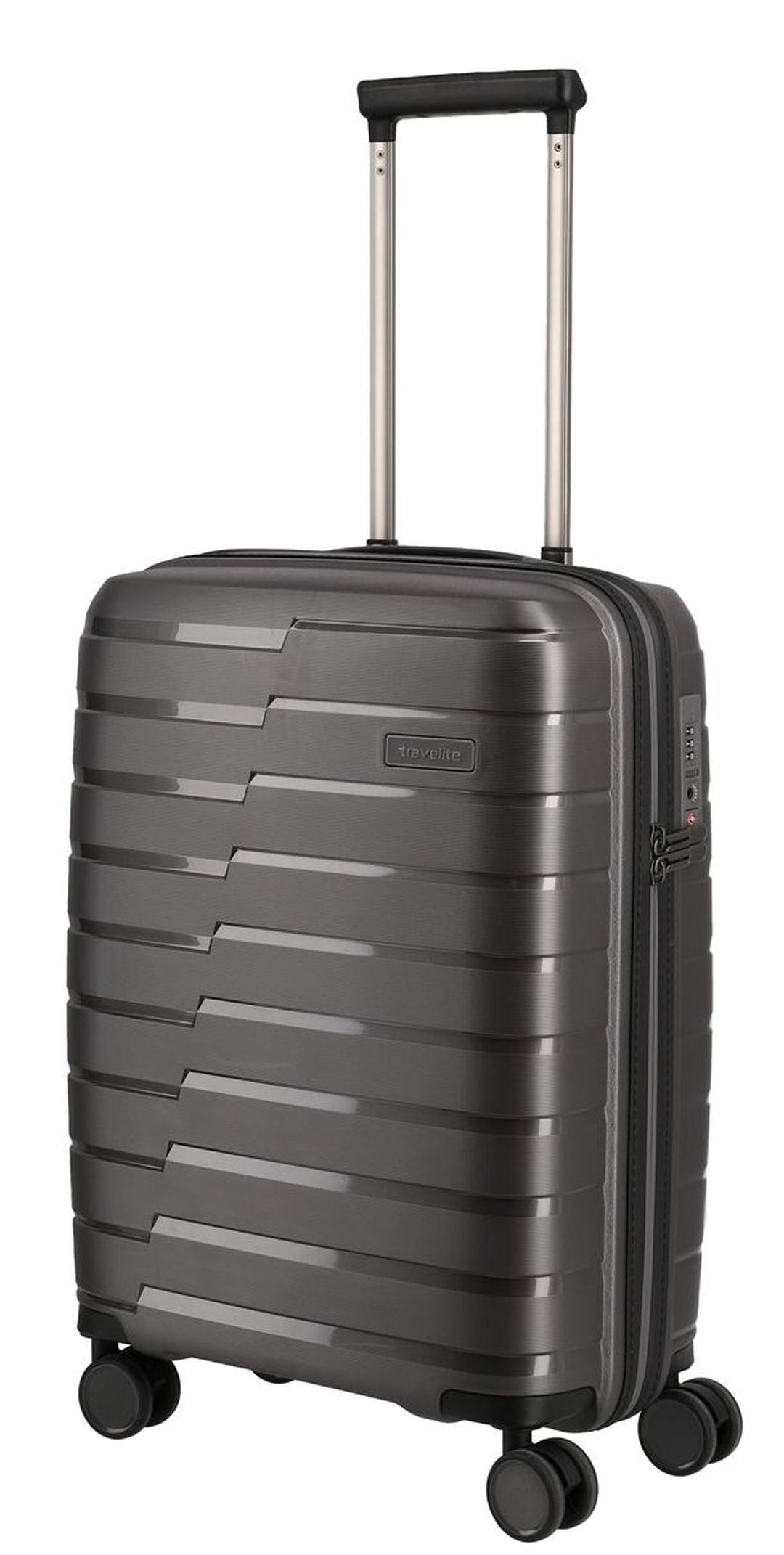 Rigid suitcase set TRAVELITE - Anthacite Air Base