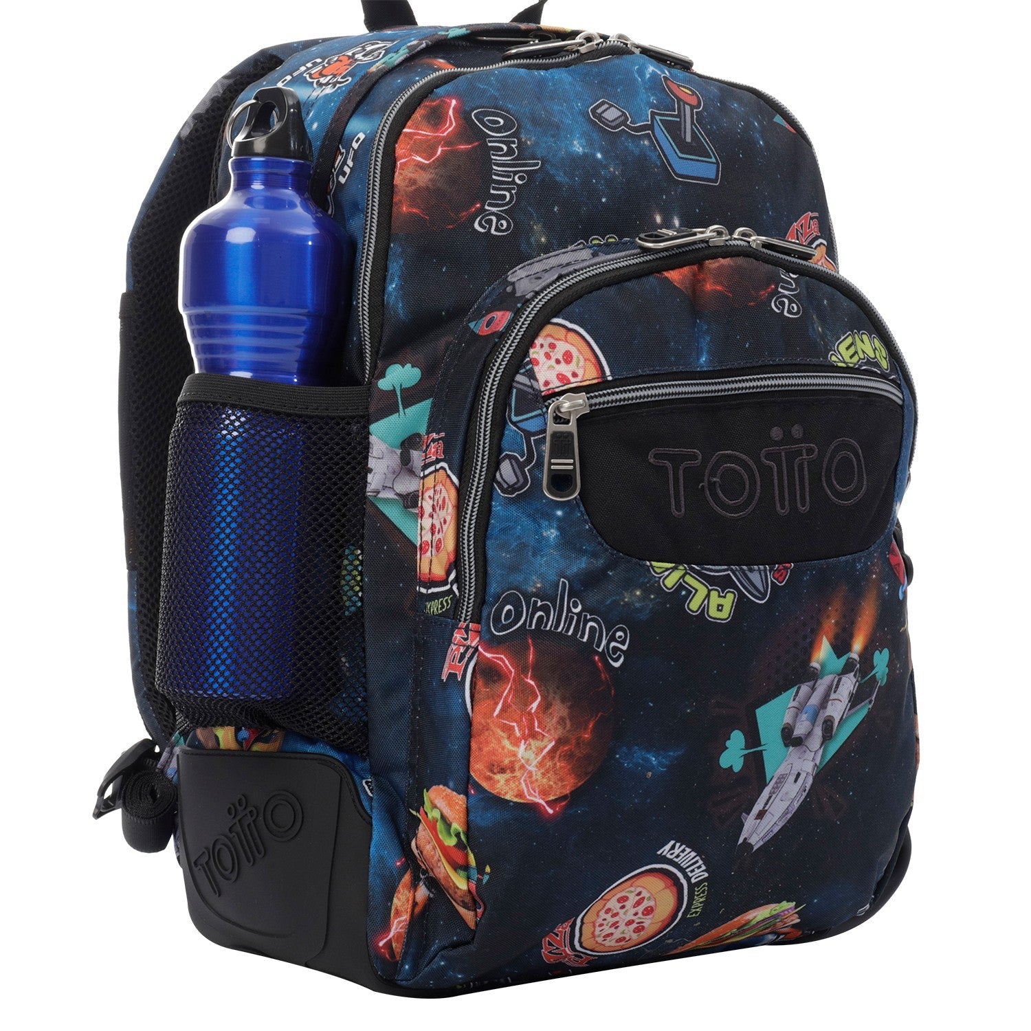 School backpack - crayoles- 2cj - galaxy of TOTTO