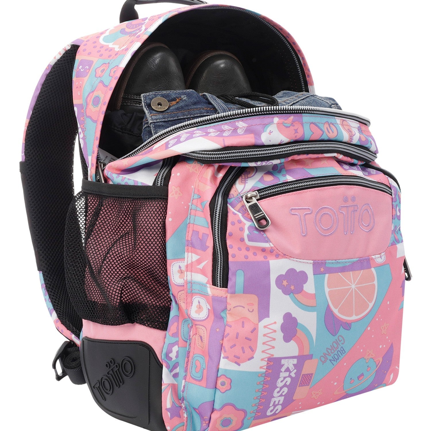 School backpack - crayoles- 2dn - ice cream and fruits of TOTTO