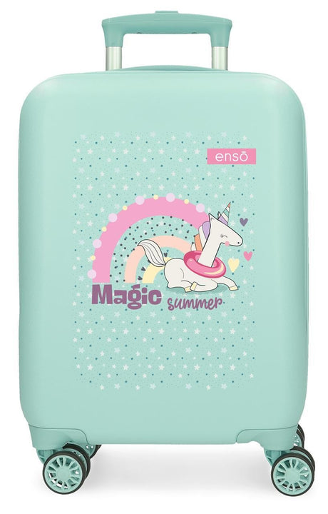 9631321 Trolley ABS 50cm.4r.enso Magic Summer Turquoise