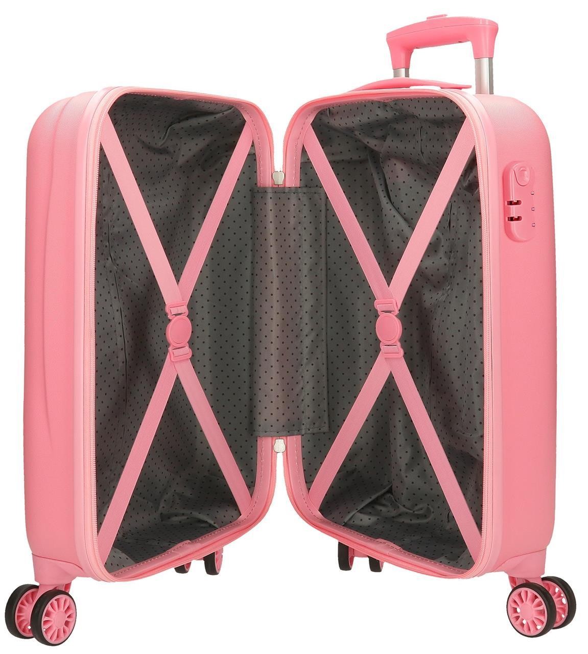 9631322 Trolley ABS 50cm.4r.enso Magic Summer Rosa