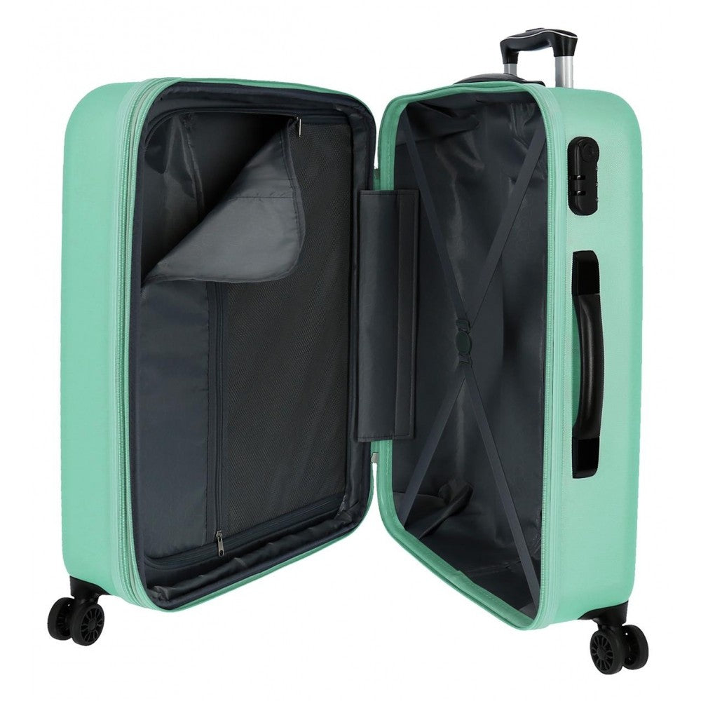 Median suitcase Roll Rigid Cambodia 68cm turquoise